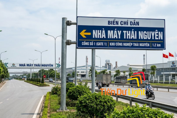 Biển chỉ dẫn nhà máy Thái Nguyên gia tăng nhận diện