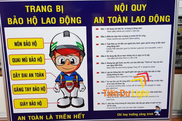 Biển nội quy nhà xưởng chuyên nghiệp, đúng quy định