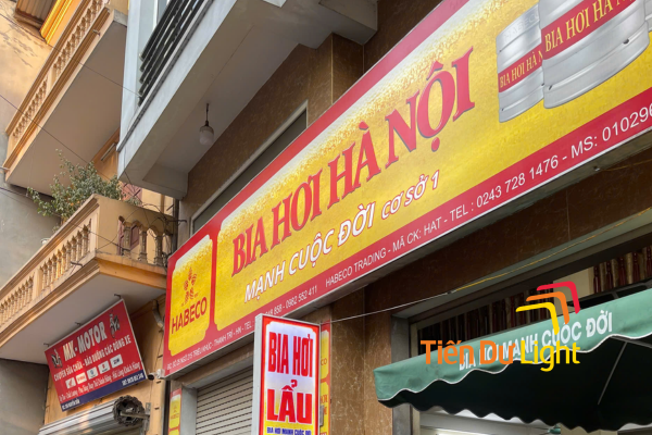 Biển quảng cáo bia hơi Hà Nội đẹp, thu hút khách, chuẩn phong cách