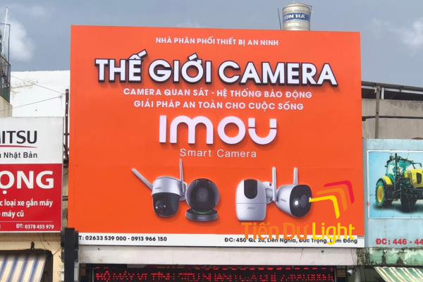 Các loại biển quảng cáo camera đẹp, ấn tượng, thu hút khách