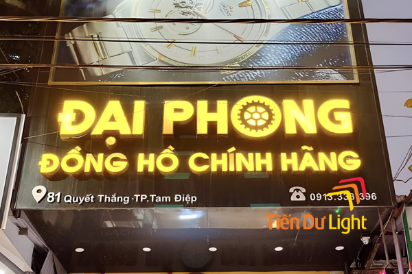 Xu hướng thiết kế biển quảng cáo cửa hàng đồng hồ nổi bật