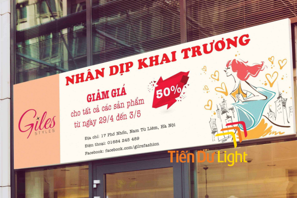 Mẫu biển quảng cáo giảm giá đẹp, nổi bật cho mọi cửa hàng