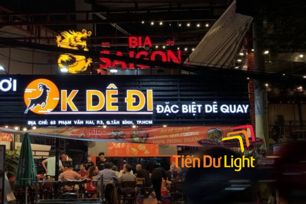 Mẫu biển quảng cáo quán dê hiện đại, nâng tầm hình ảnh nhà hàng