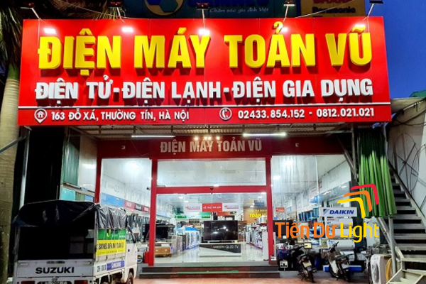 Biển quảng cáo showroom điện lạnh đẹp, hiện đại và nổi bật