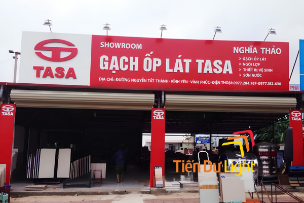 Tư vấn làm biển quảng cáo showroom gạch ốp lát chuyên nghiệp