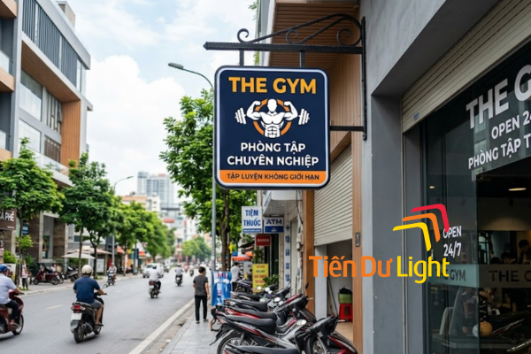 Biển vẫy phòng gym thu hút hội viên, xây dựng dấu ấn thương hiệu