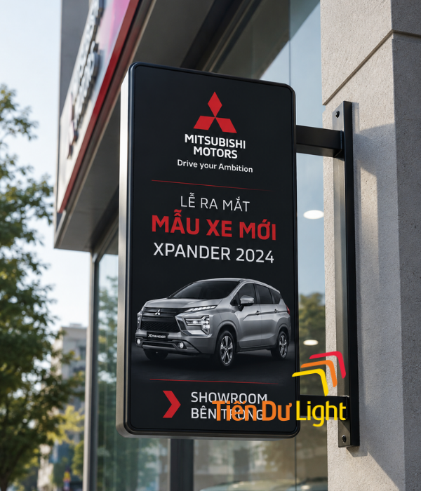 Biển vẫy showroom ô tô chuyên nghiệp, thiết kế đẹp