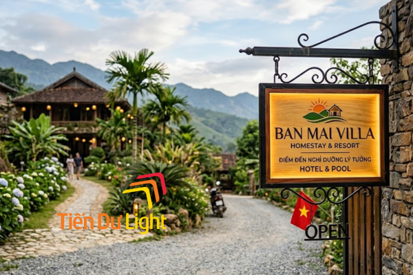 Biển vẫy villa là gì? Các mẫu đẹp, bền và được ưa chuộng nhất