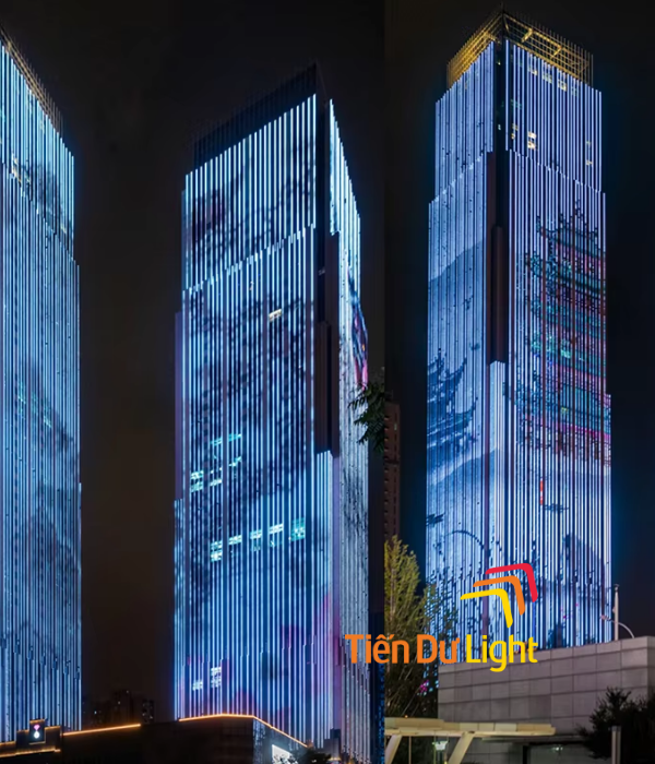 Các loại đèn LED mặt dựng tòa nhà ấn tượng, thu hút