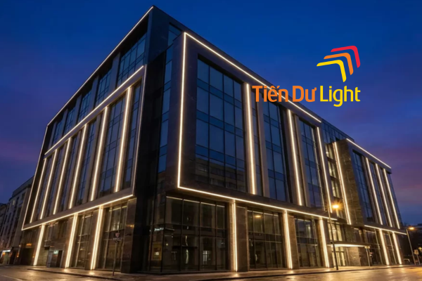 Thi công chiếu sáng mặt dựng kính uy tín tại Tiến Dư Light