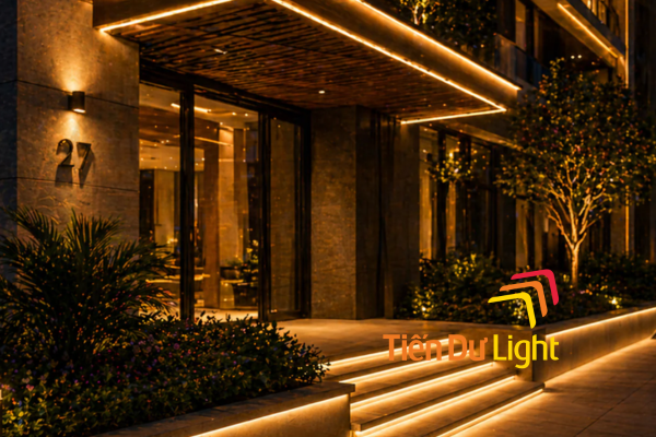 Chiếu sáng mặt dựng resort đẹp, hiện đại và tiết kiệm điện