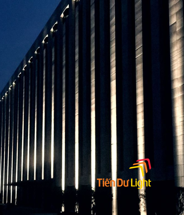 Ưu điểm của đèn flood light trong thi công facade lighting