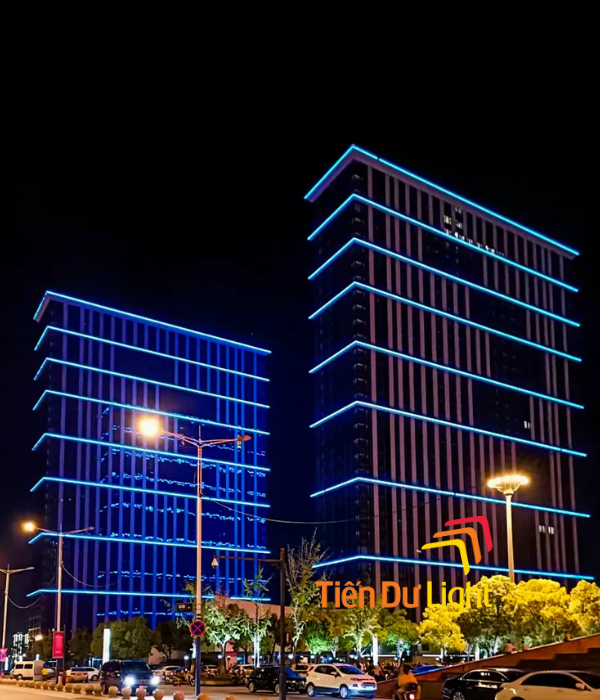 Facade Lighting tòa nhà văn phòng, nâng tầm hình ảnh hiện đại