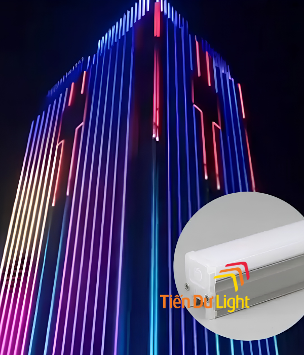 Thiết kế ánh sáng mặt dựng, nâng tầm giá trị kiến trúc công trình