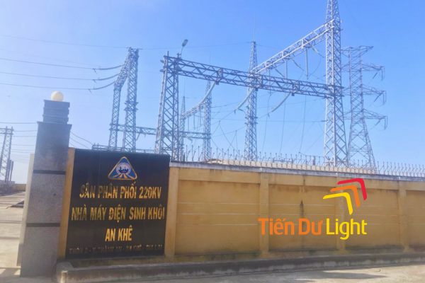 Mẫu bảng hiệu nhà máy điện ngoài trời nổi bật, bền đẹp