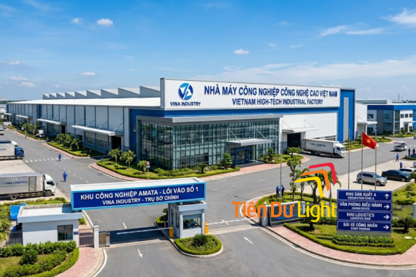 Bảng hiệu nhà máy mới xây, lên kế hoạch sớm, thi công đồng bộ