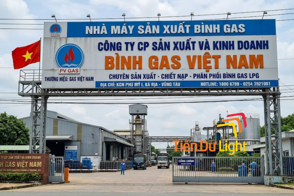 Bảng hiệu nhà máy sản xuất bình gas chuyên nghiệp, bền đẹp và an toàn