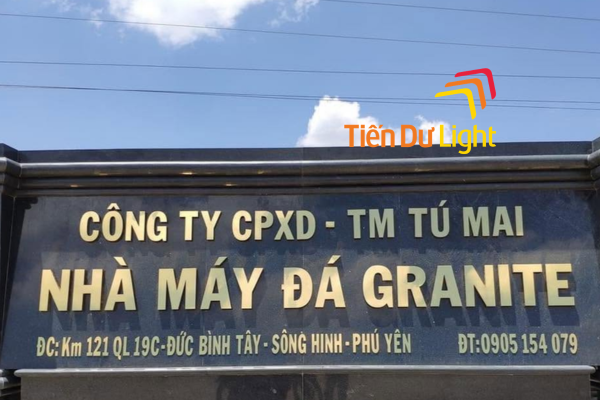 Bảng hiệu nhà máy sản xuất đá, tạo nên diện mạo xứng tầm