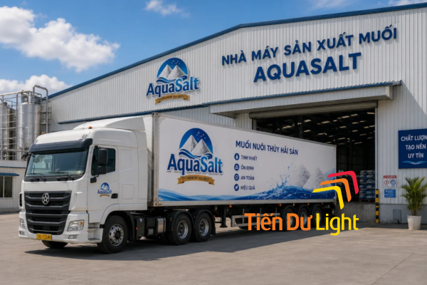 Giải pháp bảng hiệu nhà máy sản xuất muối bền đẹp ngoài trời