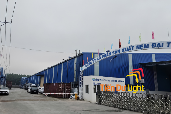 Bảng hiệu nhà máy sản xuất nệm được thiết kế chuyên nghiệp