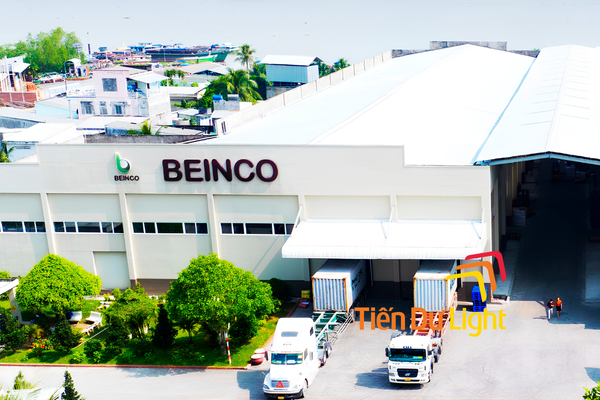 Bảng hiệu nhà máy sản xuất nước cốt dừa bền chắc, nổi bật từ xa