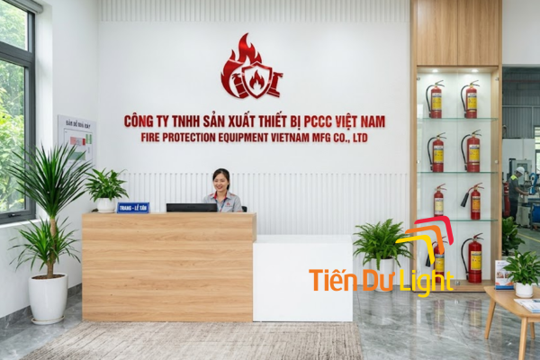 Bảng hiệu nhà máy sản xuất thiết bị PCCC chuyên nghiệp, bền đẹp