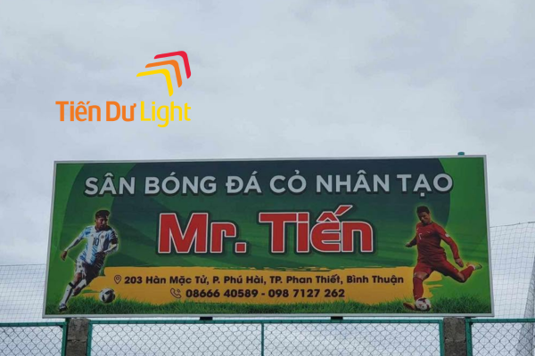 Bảng hiệu sân bóng đá đẹp nâng tầm hình ảnh sân cỏ