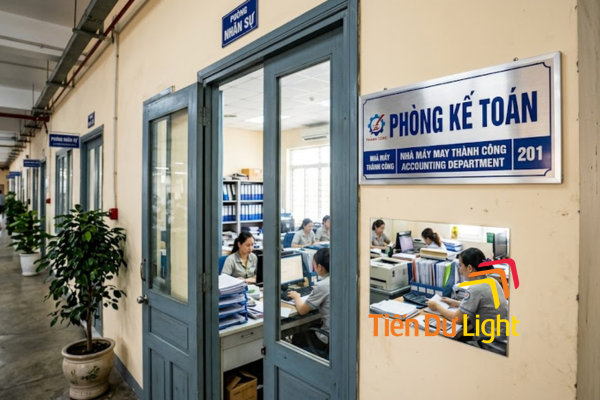 Biển phòng kế toán nhà máy chuyên nghiệp cho không gian văn phòng