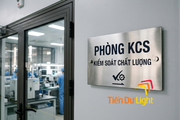 Biển phòng QC nhà máy đẹp, chuyên nghiệp, dễ nhận diện