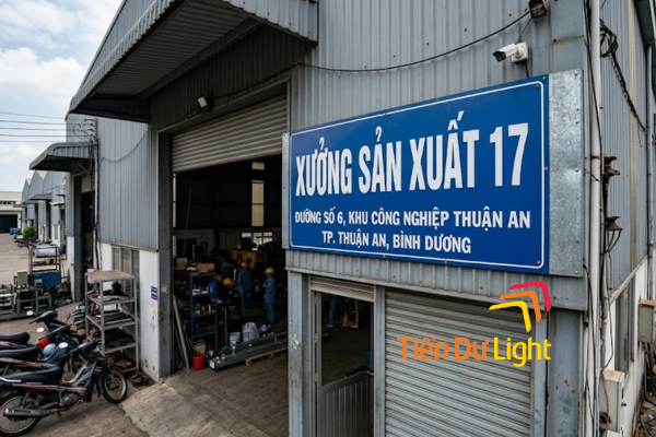 Biển số nhà xưởng chuẩn nhận diện