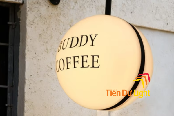 Biển vẫy hình cầu nhiều quán cà phê yêu thích