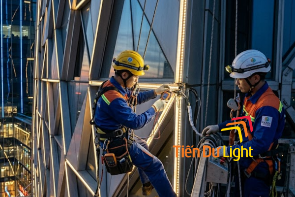Lịch bảo trì facade lighting theo tháng, quý và năm