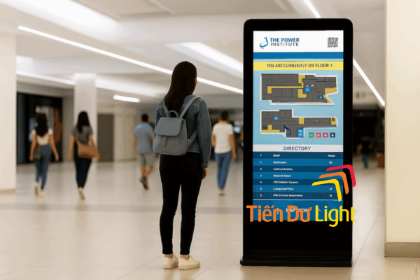 Digital Signage chỉ dẫn: Hiển thị trực quan, cập nhật nhanh chóng