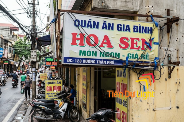 Những lỗi thường gặp khi thi công bảng hiệu và cách khắc phục hiệu quả