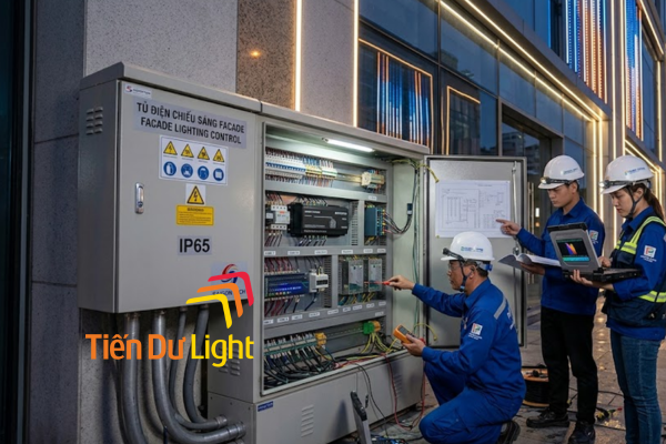 Tủ điện facade lighting gồm những thành phần nào?