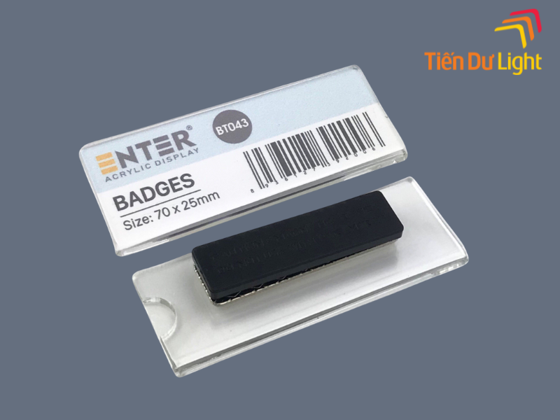 Bảng tên nhân viên độc quyền - Sắc nét từng chi tiết