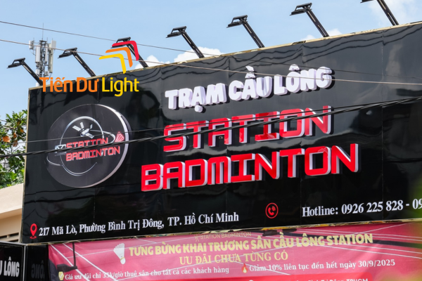  Những lưu ý quan trọng khi thi công bảng hiệu sân cầu lông