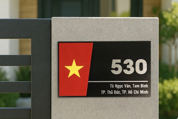 Biển số nhà độc lạ đẹp