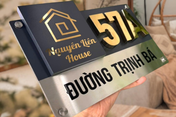 Mẫu biển số nhà chữ nổi đẹp
