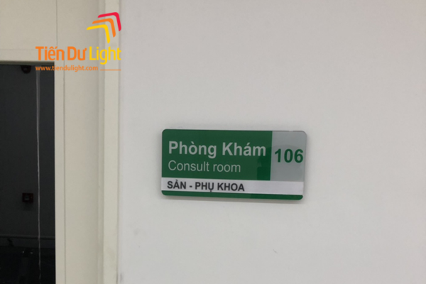  Các loại biển tên phòng khám cần thiết trong một cơ sở y tế