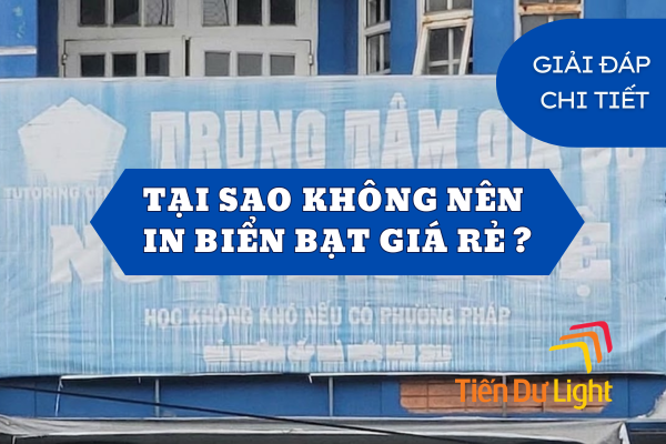 Dấu hiệu nhận biết dịch vụ in biển bạt giá rẻ kém chất lượng