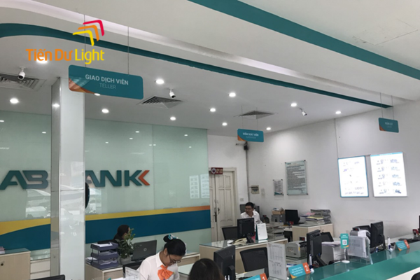 Biển thả trần mica ngân hàng ABBank