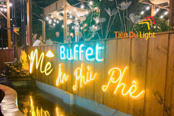 Ứng dụng chữ lead neon trong quảng cáo