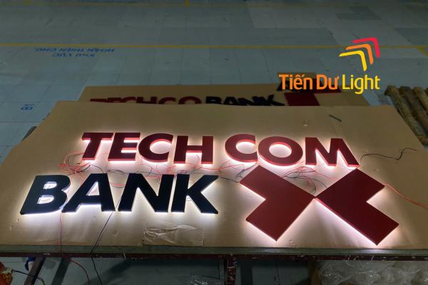Chữ nổi ngân hàng Techcombank 