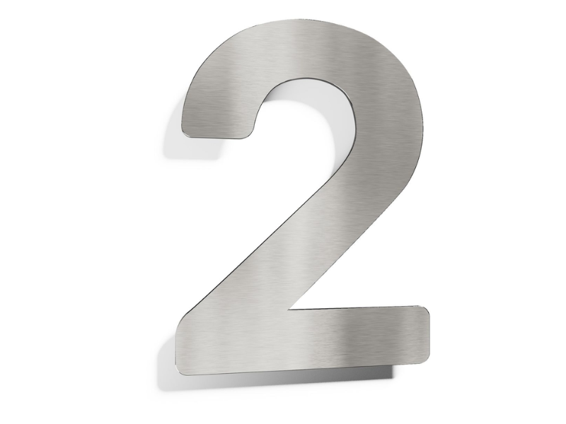 Chữ mặt kim loại, uốn chân kim loại