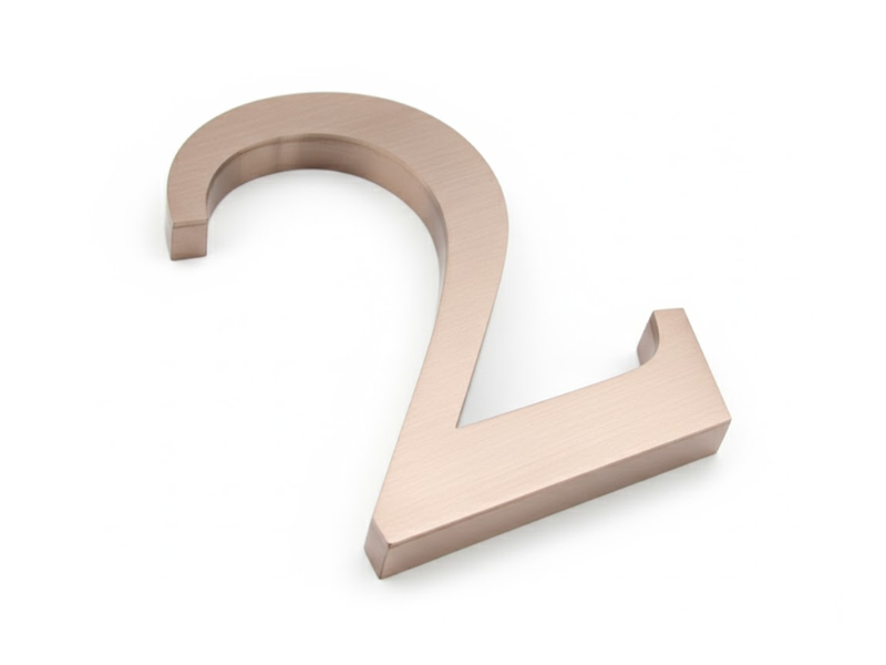 Chữ nổi nguyên khối kim loại