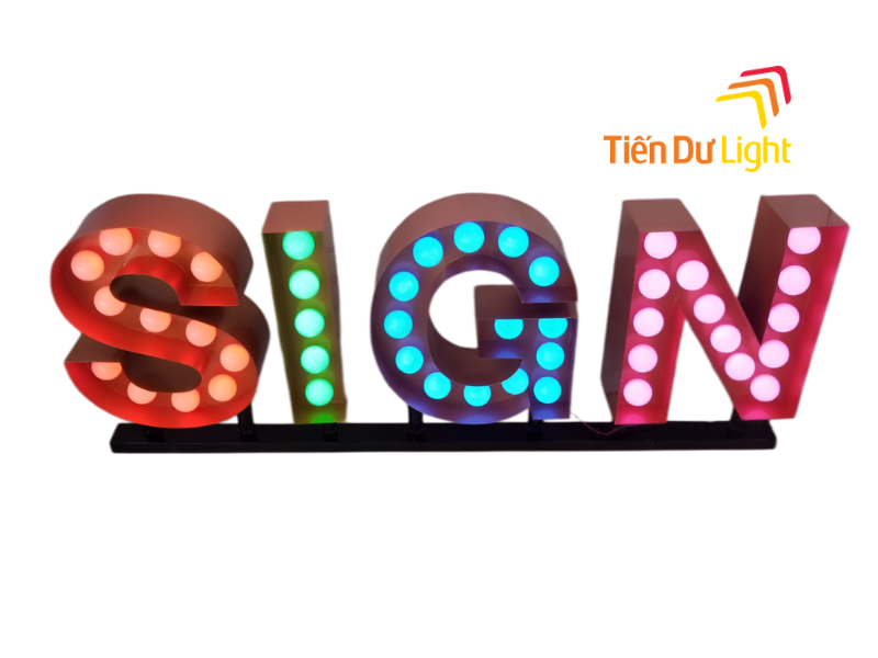 Chữ nổi LED Bulb