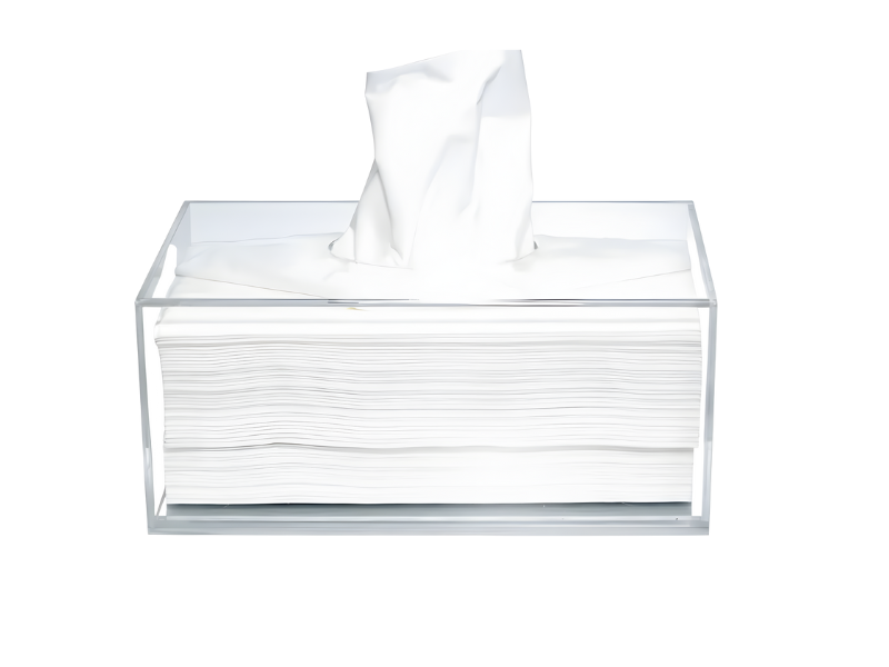 Hộp mica đựng giấy ăn