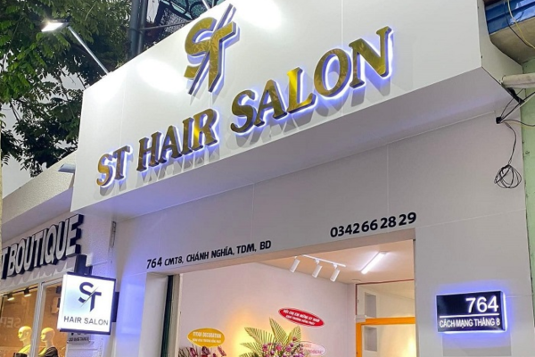 Bảng hiệu tiệm tóc chữ nổi 