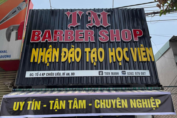 Phong cách bảng hiệu hiện đại trẻ trung